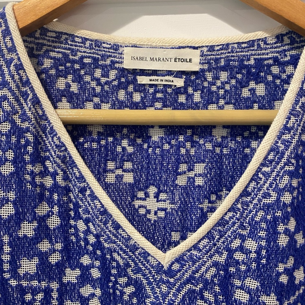 Isabel Marant Étoile Beverly Embroidered Tunic Dress Medium - Picture 6 of 14